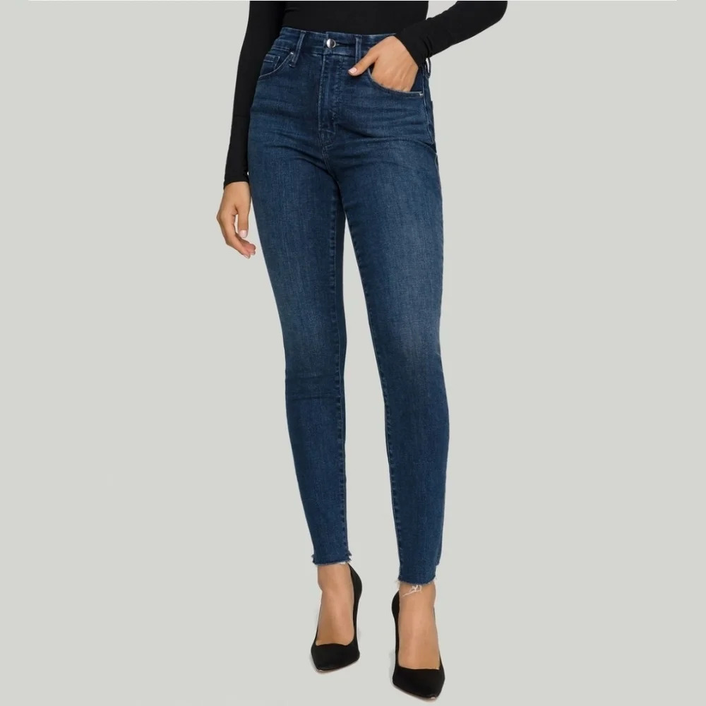GOOD AMERICAN Good Legs Skinny jeans Women's Size 2/26 Dark wash stretch